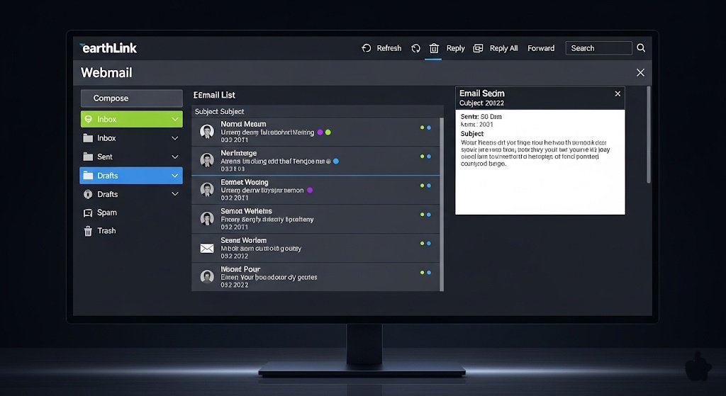 EarthLink Webmail Dashboard